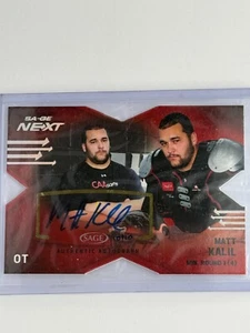 2012 SAGE Next Red Die Cut 10/10 Matt Kalil #SA-28 Rookie Auto RC - Picture 1 of 3