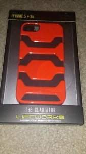 NIP The Gladiator Lifeworks Case for Apple iPhone 5 or 5s Orange & Black - Picture 1 of 3