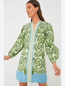 Anna Cate Seaside Jenny dress blue/green XS worn 1x - Picture 1 of 12