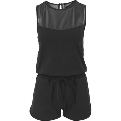 Urban Classics Ladies - TECH MESH Hot Jumpsuit schwarz - Bild 1 von 4