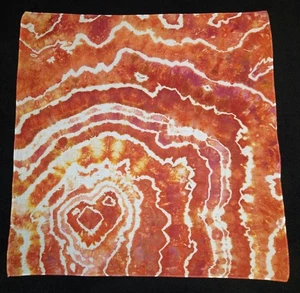 *BOGO* Brown And Burnt Orange Geode Ice Dye Tie Dye Bandana - Bild 1 von 1