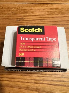 Scotch Transparent Tape, 1 Roll, 3/4 in x 1296 in, Classic glossy finish 1 Pack - Picture 1 of 3