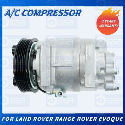 A/C Compressor w/ 6-Groove Pulley & VS16 Style for Land Rover Range Rover Evoque - image 1 of 4