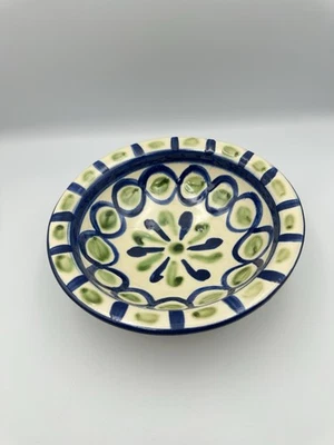 Signed Puigdemont Spanish ceramic pottery Decorative Bowl 22cm Diameter - Image 1 of 4