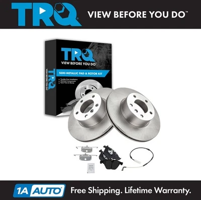TRQ Front Brake Pad & Rotor Kit Fits 2007-2010 BMW 328i 2009-2010 328i xDrive - Image 1 of 4