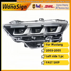 Left Driver Side New Style LED Headlight Assembly For 24-25 Ford Mustang Left 1 - Picture 1 of 7