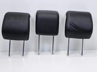 2013 RANGE ROVER SPORT REAR 2nd ROW SEAT HEADREST SET BLACK IMPRINTED SPORT - Image 1 of 4