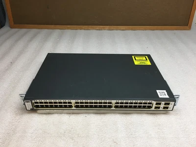 Cisco WS-C3750X-48PF-S Catalyst C3750X 48-Ports 10/100/1000 PoE+ 1100W AC - Image 1 of 4