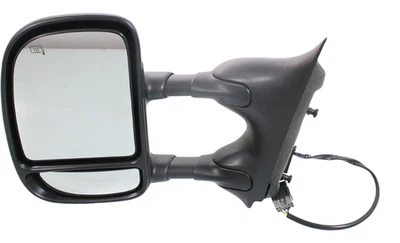 Se adapta a 99-07 FD SUPER DUTY ESPEJO DE REMOLQUE ELÉCTRICO NEGRO TEXTURIZADO CON CALOR MANUAL LH Foto 1 de 4