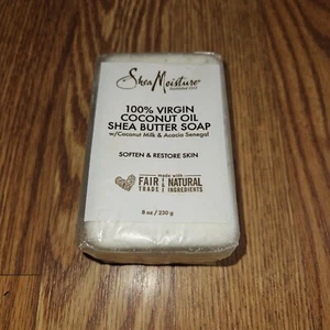 Shea Moisture Bar Seife alle Hauttypen Sheabutter 100% Natives Kokosöl Neu - Bild 1 von 6