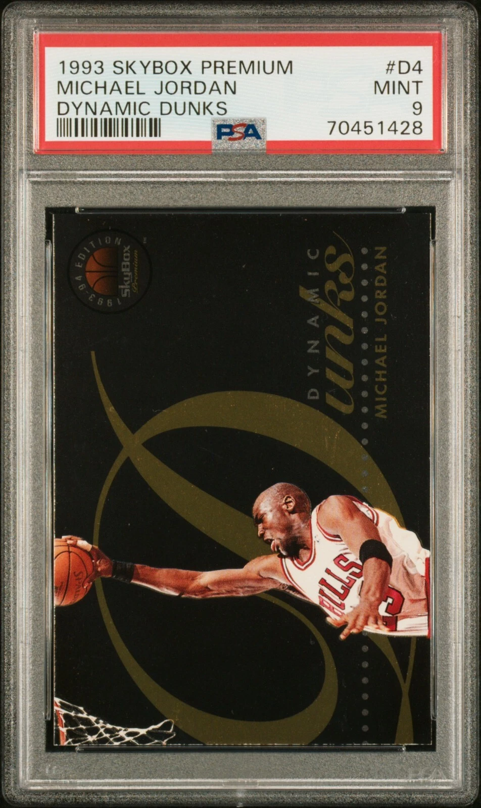 Michael Jordan 1993 SkyBox Premium #D4 Dynamic Dunks Price Guide ...