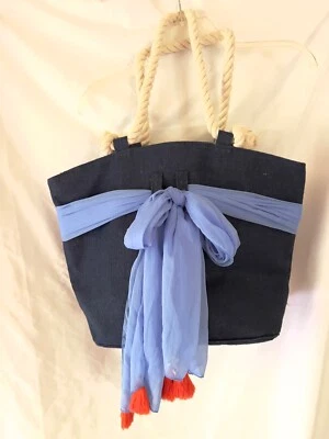 Bolso de hombro Mud Pie boutique azul marino nuevo sin etiquetas Foto 1 de 4