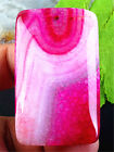 JT63659 56x35x7mm Różowo-białe żyły smoka ognia agat podłużny wisiorek koralik
