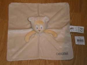 Doudou Peluche ANGE ours singe panda bear bar orso Obaibi Okaidi plat carré neuf - Picture 1 of 1
