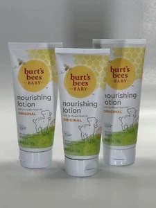 Pack of 3 - Burt's Bees Baby Nourishing Lotion Original | 6 oz - NEW - Picture 1 of 4