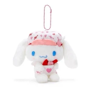 CINNAMOROLL SANRIO Valentine Plush Doll Keychain - Pink Kawaii 2022 - 5.5 - Picture 1 of 3