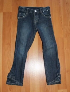 Gymboree Toddler Girls Size 4 Slim Classic Blue Jeans Denim Pants W/ Bows - Picture 1 of 9