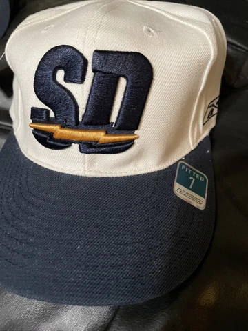 NFL Chargers Hat San Diego Reebok Football Fitted 7  on Field Ball Cap Cover