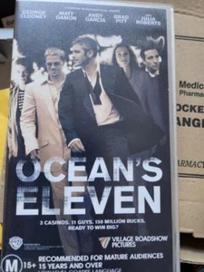 VHS Tape Ocean's Eleven Ex Rental USED - Picture 1 of 4