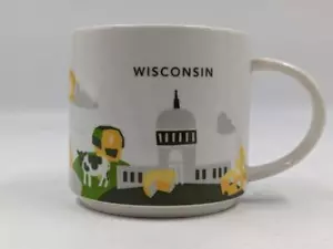 Starbucks You Are Here YAH Wisconsin Tazza da caffè da collezione 14 oz - Foto 1 di 6