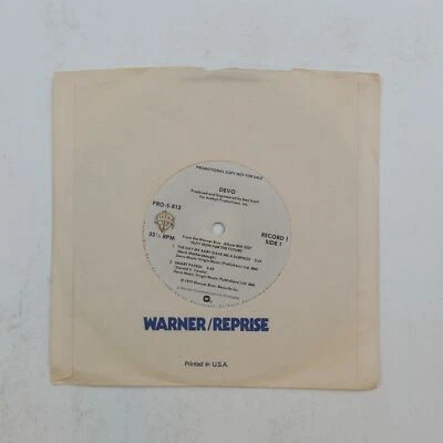 DEVO Day My Baby Gave Me A Surprize PROS813 7" 45rpm Vinyl VG++ CoSlv Promo 1979 - Image 1 of 3