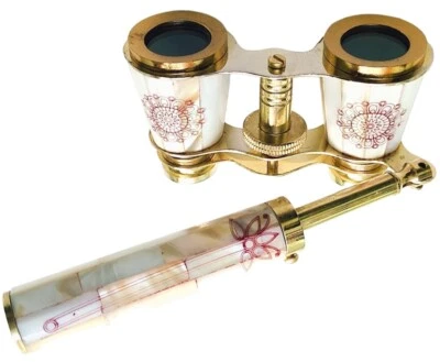 Fernglas Antik Opernbrille Fernglas aus Perlmutt Monokular - Bild 1 von 4