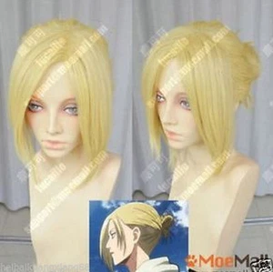 Peluca de fiesta Attack on Titan Annie Leonhart estilo rubio cosplay - Imagen 1 de 1
