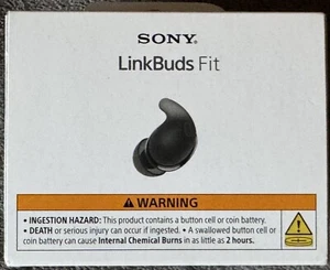 Sony LinkBuds Fit True Wireless Noise Canceling Earbuds | Black | New In Box - Picture 1 of 8