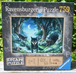 100% COMP. 2019 RAVENSBURGER 759 PIECE JIGSAW PUZZLE-THE CURSE OF THE WOLVES