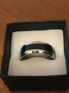 Titanium Luxe Black Onyx Temperature Ring - Picture 1 of 2