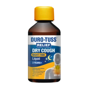 Durotuss Relief Dry Cough Night-Time Liquid 200mL - Picture 1 of 2