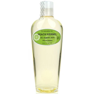 Premium Peach Kernel Oil 100% Pure Organic Cold Pressed Best 2 oz up to 7 LB - Image 1 of 4