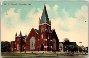 Postal Parroquia Metodista Unida M. E. Church Douglas Georgia GA - Imagen 1 de 2