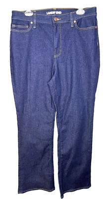 Pantalones de mezclilla Lands' End para mujer Recover tiro ancho pierna azul talla 16 nuevos con etiquetas Foto 1 de 4