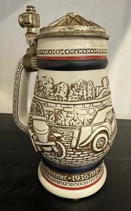Vintage Antique Cars AVON Beer Stein Made In BRAZIL - Picture 1 of 4