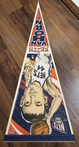 1990 NUEVA CAMISETA NETS Keith Van Horn Caricatura NBA Baloncesto Banderín Brooklyn - Imagen 1 de 2