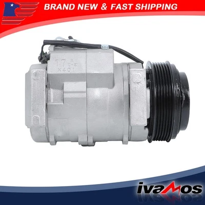 Compresor de aire acondicionado con embrague para Chevrolet Silverado 3500 Classic 6,6 L 2007 78348 Foto 1 de 4