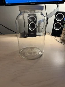Botella de vidrio de boca grande tamaño 1 galón tapa de plástico - Imagen 1 de 8