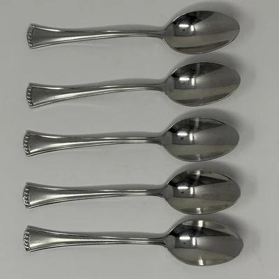 5 Lenox Butler's Pantry 18/8 Stainless Steel 7 1/8" Soup Spoons - Image 1 of 4