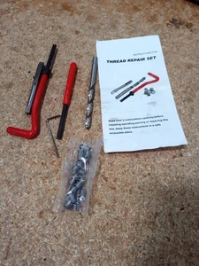 M6 x 1.0 Thread Repair Tool Stainless Helicoil Wire Insert Kit 25PC【USED】 - Picture 1 of 9