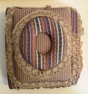 Vintage Lace Fabric Padded Photo Album Cottage Core Journal Scrapbook 80s Retro - Picture 1 of 9