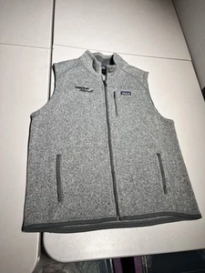 Patagonia Vest Men's XXL Reg Gray Better Sweater Fleece Jacket Cantor Fitzgerald - Picture 1 of 11