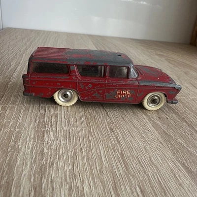 DINKY TOYS NASH RAMBLER CANADIAN FIRE CHIEF CAR DINKY 1960'S MECCANO MODEL RED - Image 1 of 4
