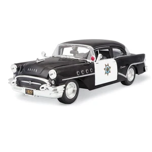 Coche de policía Buick Century 1955 modelo fundido a presión escala 1:26 - Imagen 1 de 3