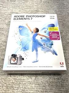 Adobe Photoshop Elements 7 CD ROM CIB Big Box (Brand NEW, Factory Sealed) - Picture 1 of 8