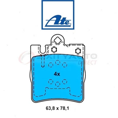 ATE Rear Disc Brake Pad Set for 2006-2008 Mercedes-Benz SLK280 - Braking lw - Imagem 1 de 4