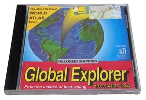 DeLorme Global Explorer PC CD Rom 1993 Street Atlas USA - Afbeelding 1 van 1