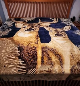 SOLARON Korean Super Thick Heavy Weight Mink Blanket Bed comforters bedspread... - Picture 1 of 9