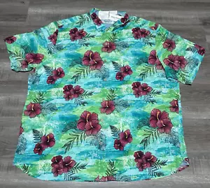 Tommy Bahama Hawaiihemd Herren 2XL Veracruz Cay Fresco Blüten Blumen Hibiskus - Bild 1 von 7