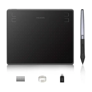 HUION HS64 Tablette Graphique, 4 Boutons Express, 8192 Stylet Sensible à la Pression, 6,3 - Photo 1/9